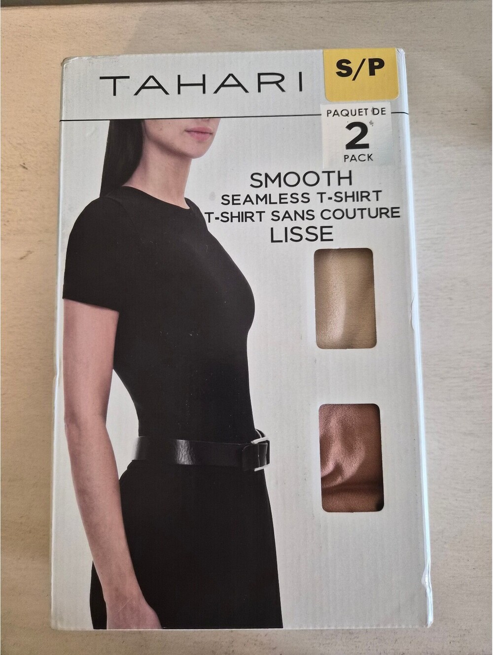 Tahari Smooth Seamless T-Shirt 2 Pack - Small 0040